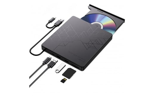 USB-HUB付き外付けDVDドライブ HT-DV30BY