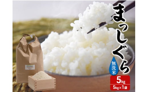 令和7年産 まっしぐら 無洗米 5kg 1袋 米 白米 こめ お米 おこめ コメ ご飯 ごはん 令和7年 H.GREENWORK 青森 青森県 鯵ヶ沢町  2124849 - 青森県鰺ヶ沢町