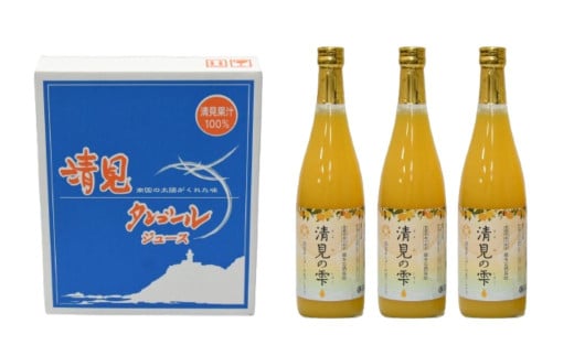 清見タンゴールジュース （720ml×3本）※離島への配送不可 【 ふるさと納税 人気 おすすめ ランキング オレンジ みかん みかんジュース ミカンジュース みかんじゅーす 国産 贈答 内祝い お返し お見舞い お供え お中元 お歳暮 プレゼント 清見 清見タンゴール 愛媛県 伊方町 送料無料 】 IKTBD001