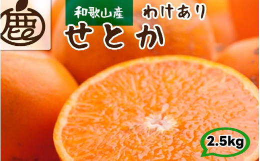家庭用 せとか 2.5kg+250g（痛み補償分） 光センサー / 訳あり 甘い 和歌山 柑橘 ※2月上旬～4月上旬頃に順次発送 ※北海道・沖縄・離島への配送不可 【ikd014-c-2d5A】 1782960 - 和歌山県広川町