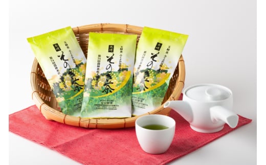 お茶　そのぎ茶 ［第74回全国茶品評会-最高賞受賞-］そのぎ茶 （上） 3袋入り [安田製茶 長崎県 東彼杵町 hs42bag170002] 茶 ちゃ お茶 おちゃ 緑茶 りょくちゃ 日本茶 茶葉