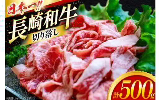 牛肉 切り落とし 長崎和牛 切り落し500g [大川ストアー 長崎県 東彼杵町 hs42bag580004] 肉 牛肉 すき焼き 2146216 - 長崎県東彼杵町