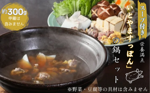 【スープ付き】栄養満点「いとやますっぽん」の鍋セット 300g 佐賀県産 スッポン 冷凍 鍋 カット済み 国産 簡単調理 美容 健康 コラーゲン 九州 佐賀県 佐賀市 ヤマト水産：B240-022