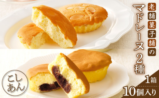 【2週間以内発送】老舗菓子舗のマドレーヌ2種セット(合計10個) 焼き菓子 スイーツ 詰め合わせ 洋菓子_T035-0061