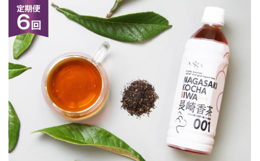 お茶 ペットボトル 定期便 長崎香茶びわ 500ml 24本 6回 総計144本 [サンダイ 長崎県 東彼杵町 hs42bag230001] 茶 びわ茶 ビワ茶 枇杷茶 琵琶茶 2146162 - 長崎県東彼杵町