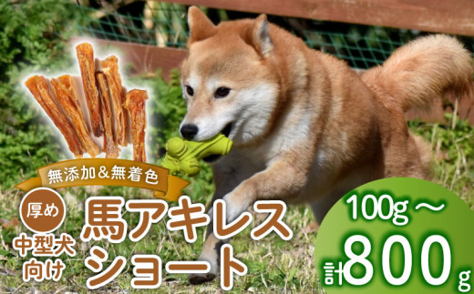 ドッグフード 馬アキレスショート 選べる容量 100g〜800g 馬 ドックフード アキレス ショート ペット おやつ ペット用品 犬用 無添加 無着色 安心 安全 国内製造 自然食品 ケーティーコモディティ 新潟 新発田 KT025P