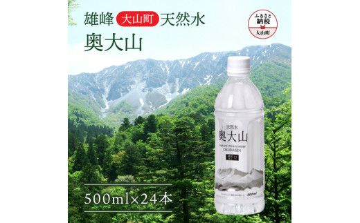 【天然水】奥大山の水 ペットボトル500ml×24本入り（1ケース）