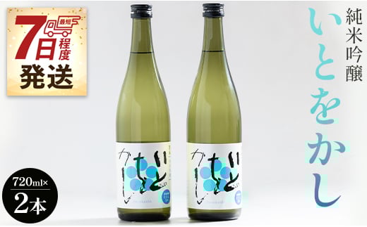 【ＳＰ発送】日本酒 白ワインのようなお酒！純米吟醸いとをかし720ml×2本 高木酒造 - お酒 さけ 日本酒 米 飲み物 飲料 アルコール 晩酌 フルーティー セット 特産品 ギフト 贈り物 贈答品 贈答用 プレゼント お酒好き 記念日 お祝い 御祝い 高知県 香南市 gs-0108