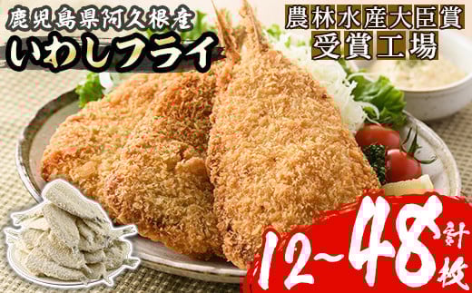 ＜内容量が選べる！＞数量限定！鹿児島県産あくねのいわしフライ(計12～48枚)国産 加工品 惣菜 揚げ物 セット 詰め合わせ おつまみ おかず 魚介【又間水産】