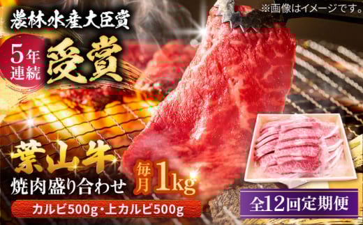 【全12回定期便】 葉山牛 焼肉用上カルビ500g焼肉用カルビ500g / 牛肉 牛 肉 お肉 国産 赤身肉 やきにく 焼き肉 カルビ かるび 上カルビ 上かるび BBQ ブランド牛 和牛 黒毛和牛 国産牛 贈答 ギフト 冷凍 葉山 定期 定期便 【有限会社葉山旭屋牛肉店】 [ASAP055] 2141727 - 神奈川県葉山町
