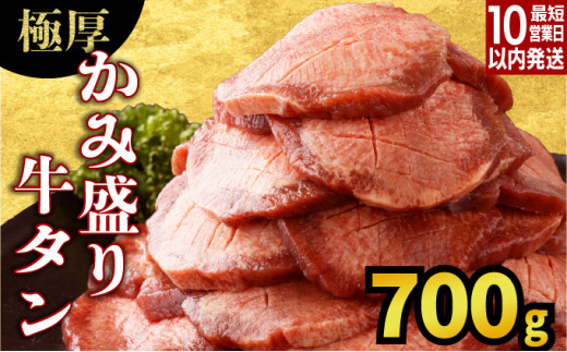 【数量限定】【訳あり】《極厚》かみ 牛タン 700g 牛たん タン塩 タン元 タン中 タン先 焼くだけ 簡単 煮込み 冷凍 小分け 焼肉 タンシチュー アヒージョ ごちそう グルメ パーティ 上峰町 佐賀県 送料無料 特産