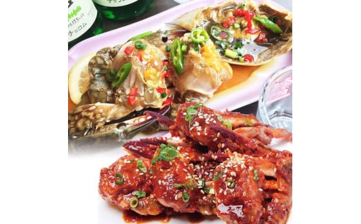 ケジャン食べ比べセット 韓国料理 海鮮 韓国 新宿 カニ 蟹 まるごと 冷凍 伝統料理 おかず 0110-009-S07
