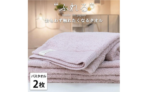 【バスタオル2枚組】思わずふれたくなる バスタオル 60×120cm ふれるB2-PE 2142731 - 和歌山県和歌山市