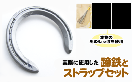 蹄鉄 （ アルミ製 シルバー ）& 馬のしっぽの毛 ストラップ （ 芦毛 ） 【馬っこパーク・いわて】／ てい鉄 さび止め 錆止め サビ止め 銀 銀色 アルミ 加工 馬毛 尻尾 幸運 開運 厄除け 魔除け アイテム 本物 インテリア アクセサリー おすすめ 688212 - 岩手県滝沢市