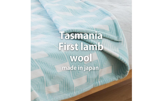 【ダブルサイズ】洗えるタスマニアラムウール混毛布 180×200cm  OTW-W-GR 2142761 - 和歌山県和歌山市