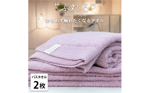 【バスタオル2枚組】思わずふれたくなる バスタオル 60×120cm ふれるB2-RA 2142732 - 和歌山県和歌山市