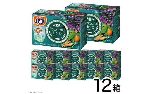 SC0600　花王バブ ピースフルハーブ　12錠入×12箱