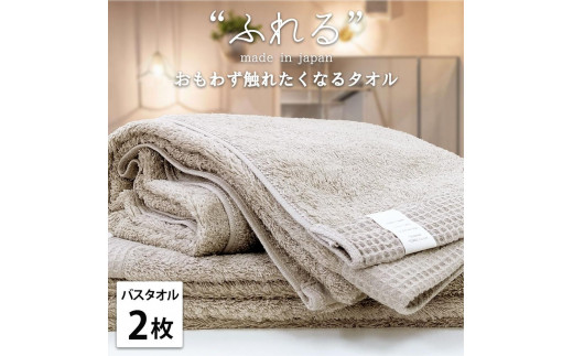 【バスタオル2枚組】思わずふれたくなる バスタオル 60×120cm ふれるB2-CO 2142729 - 和歌山県和歌山市