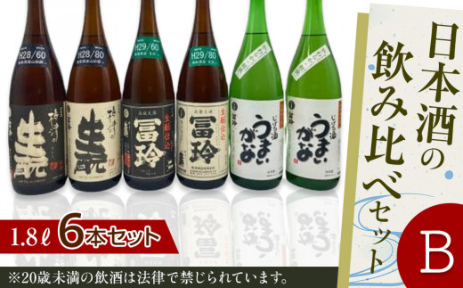 419.日本酒の飲み比べセット【Ｂ】