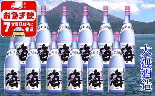 J13-2534／大海酒造 海 1800ml 12本セット