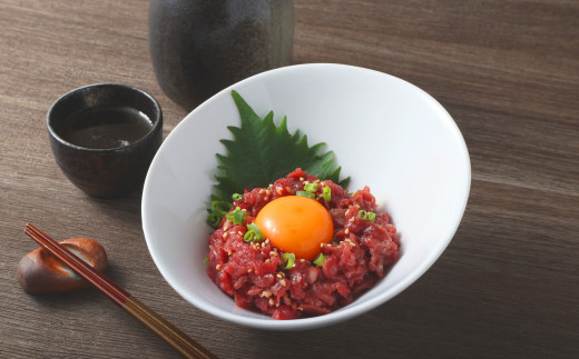 赤身馬刺し・馬さくらユッケセット 200g＋150g 計350g