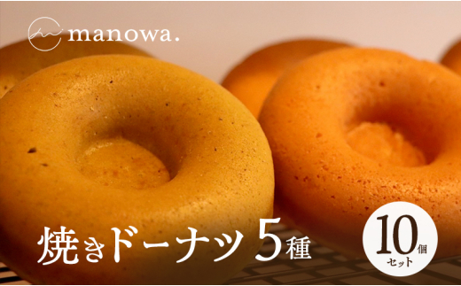 [№4631-2720]焼きドーナツ5種10個セット