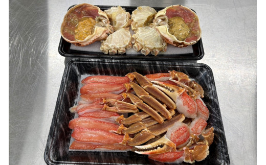 蟹しゃぶセット（本ズワイガニ500g～600g×2杯分／蟹味噌付き・カニだし付き）　NJ00007