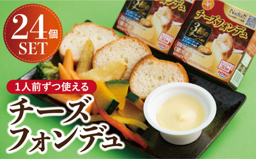 1人前ずつ使える チーズフォンデュ24個セット
