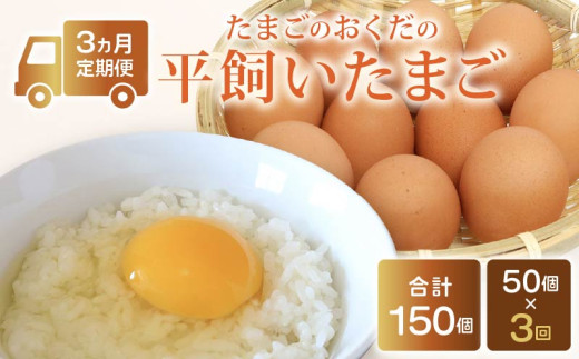 【定期便3回】平飼い卵 50個入り (10個×5パック) | たまご 卵 タマゴ 鶏卵 たまごかけごはん TKG オムレツ 卵かけご飯 たまご焼き おいしい おすすめ 高知県 南国市 2116455 - 高知県南国市