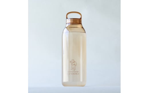 知床トコさん　ウォーターボトル　アンバー　950ml×1本　常温で水が飲める 耐熱マイボトル【1629203】