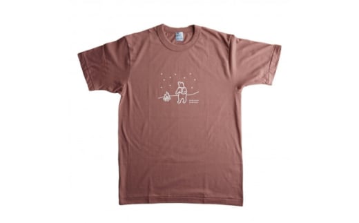 「知床トコさん」×久米繊維　コットンTシャツ　星柄　Mサイズ　半袖【1629385】