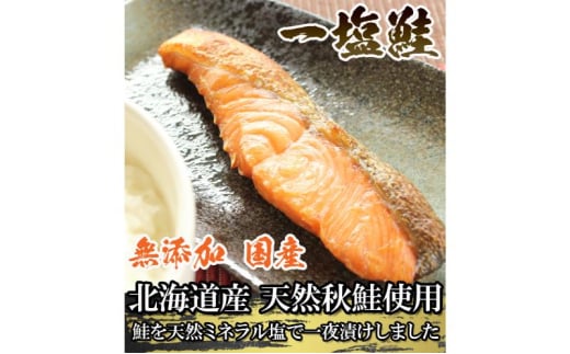 北海道産 一塩鮭 （薄塩）　鮭 さけ サケ 天然 秋鮭 ミネラル塩 冷凍 真空パック 小分け 低脂肪　高たんぱく EPA DHA