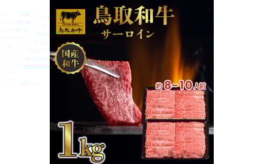 DN1309 鳥取和牛 サーロイン しゃぶしゃぶ・すき焼き 1kg（500g×2P）