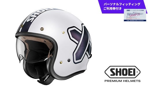 SHOEI ヘルメット J・O+ CROSS LOGO2 TC-6 (WHITE/BLACK) XXLサイズ パーソナルフィッティングご利用券付 バイク ショウエイ バイク用品 ツーリング SHOEI品質 shoei スポーツ メンズ レディース