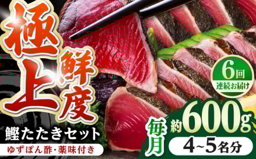 【6回定期便】土佐料理司本店 鰹たたき2節セット（4〜5名分） / かつお 鰹 カツオ かつおのたたき 高知市【株式会社土佐料理司】 [ATAD054] 1852494 - 高知県高知市