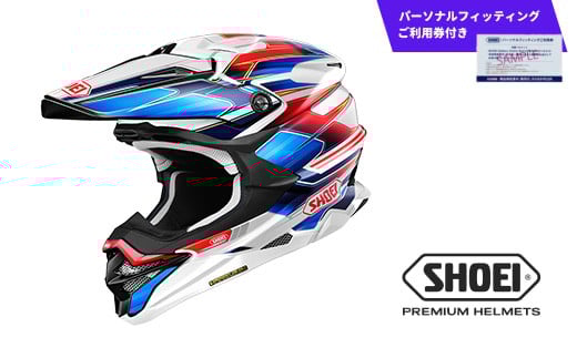 SHOEI ヘルメット「VFX-WR SPARKLE TC-10 (RED/BLUE)」XLサイズ パーソナルフィッティングご利用券付 バイク オフロード ショウエイ バイク用品 ツーリング SHOEI品質 shoei スポーツ メンズ レディース
