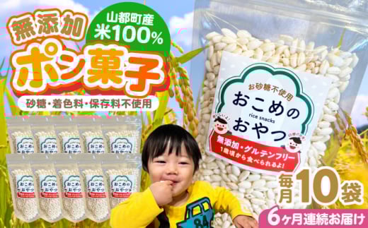 【全6回定期便】おこめのおやつ 10袋セット【株式会社キゴコロ】 [YDZ006] 2148587 - 熊本県山都町