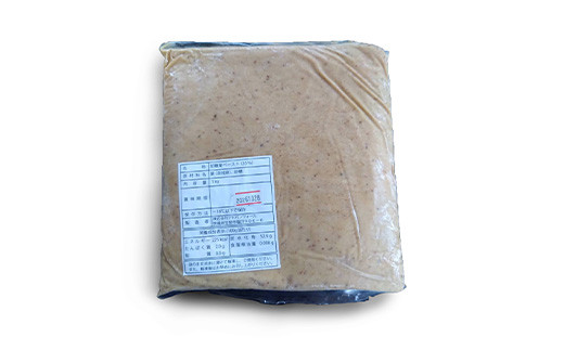 635 氷温貯蔵 栗ペースト1kg（ 茨城町産 栗 100％ 使用 )【海老澤農園】