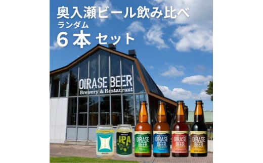 奥入瀬ビール(クラフトビール)ランダム飲み比べ6本セット【1627615】