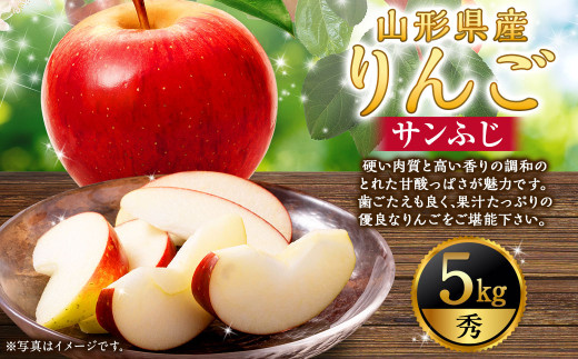 りんご （サンふじ・秀） 5kg 山形県産 フルーツ 果物 【2025年11月下旬-12月上旬発送予定】 298665 - 山形県白鷹町