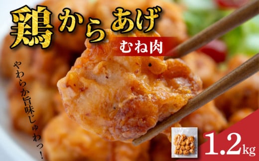 鶏肉 唐揚げ むね 選べる容量 1.2kg 4袋 小分け 冷凍食品 惣菜 おかず 国産 鶏肉 鳥肉 とりにく 鶏 とり チキン タンパク質 プロテイン ダイエット 健康 美容 トレーニング ジム スポーツ お取り寄せ グルメ 送料無料 徳島県 阿波市 有限会社阿波食品