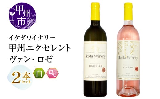 イケダワイナリー 2本セット【甲州エクセレント / ヴァン・ロゼ】（MG）B12-671