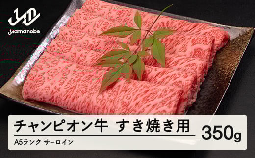 山形牛枝肉共進会チャンピオン受賞 山形牛 サーロイン すき焼き 350g A5ランク 牛肉 黒毛和牛 国産 tc-cpsxy350 ※沖縄・離島への配送不可