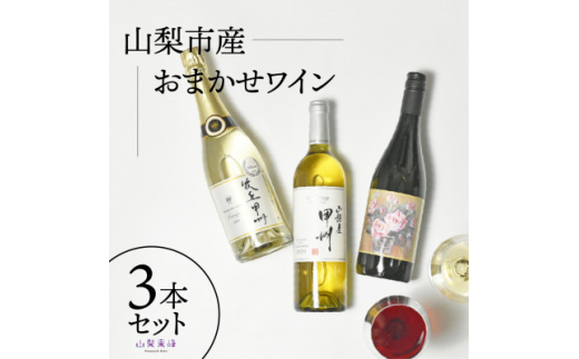 山梨市産推奨ワイン　3本セット【1631253】