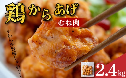 鶏肉 唐揚げ むね 選べる容量 2.4kg 8袋 小分け 冷凍食品 惣菜 おかず 国産 鶏肉 鳥肉 とりにく 鶏 とり チキン タンパク質 プロテイン ダイエット 健康 美容 トレーニング ジム スポーツ お取り寄せ グルメ 送料無料 徳島県 阿波市 有限会社阿波食品