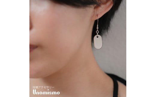 【Unomismo】琺瑯アクセサリー 「BP3(U字ピアス20)」　ホワイト