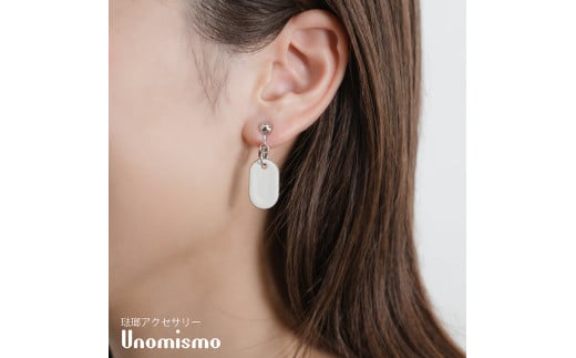 【Unomismo】琺瑯アクセサリー 「BE1(イヤリング20)」　ブラック