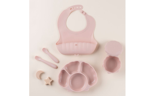 ケラッタ ベビー食器 5点セット(コーラルピンク) | ケラッタ kerata 赤ちゃん ベビー 日用品 食器 ベビー食器 マタニティ 長野県 塩尻市