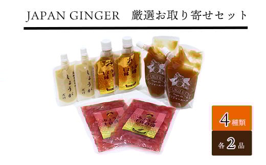 Japan Ginger厳選お取り寄せセット（各種2本） 2152291 - 高知県いの町