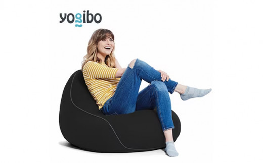 【ブラック】39-I-13 Yogibo Lounger (ヨギボー ラウンジャー)※離島への配送不可 922696 - 福島県会津坂下町
